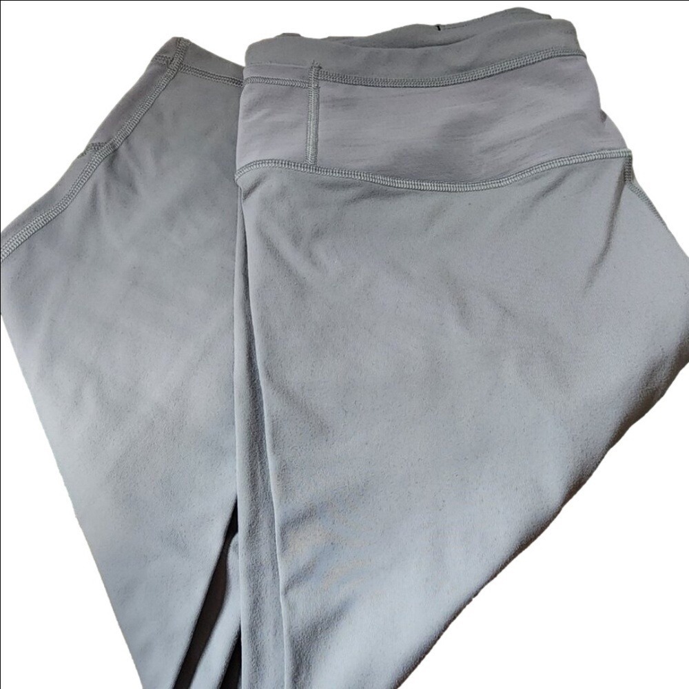Victoria's Secret Knockout Leggings Women's L Gray Cropped Sport